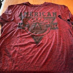 Men’s red American Fighter tee